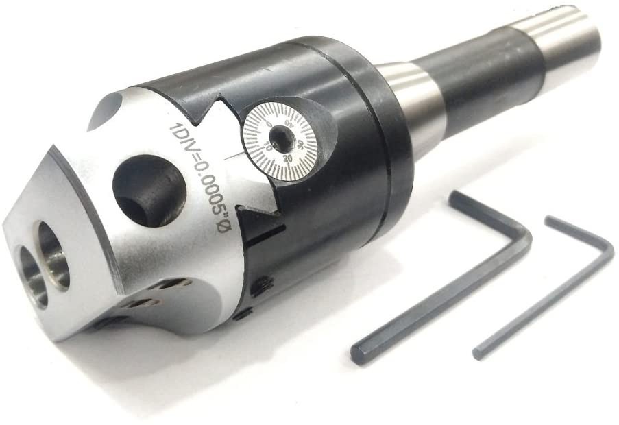 2'' High Precision Boring Head with R-8 Shank 1½" x 18 Mount Thread