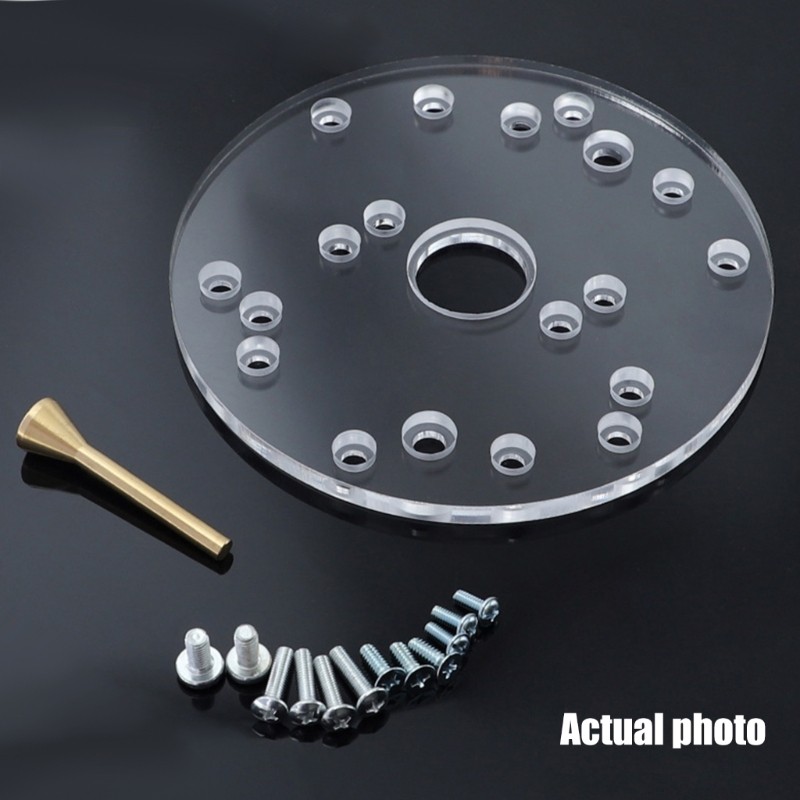 Precise Engineered Router Base Clear Acrylic Construction Template Guide