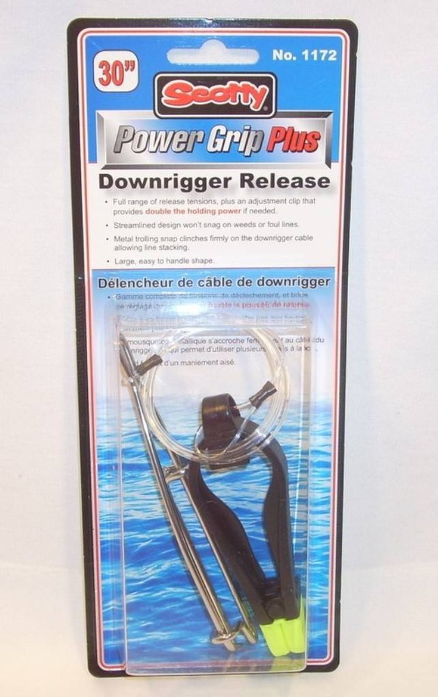 Scotty Power Grip Plus Stacker Downrigger Release 1172 30" Leader Trolling Snap