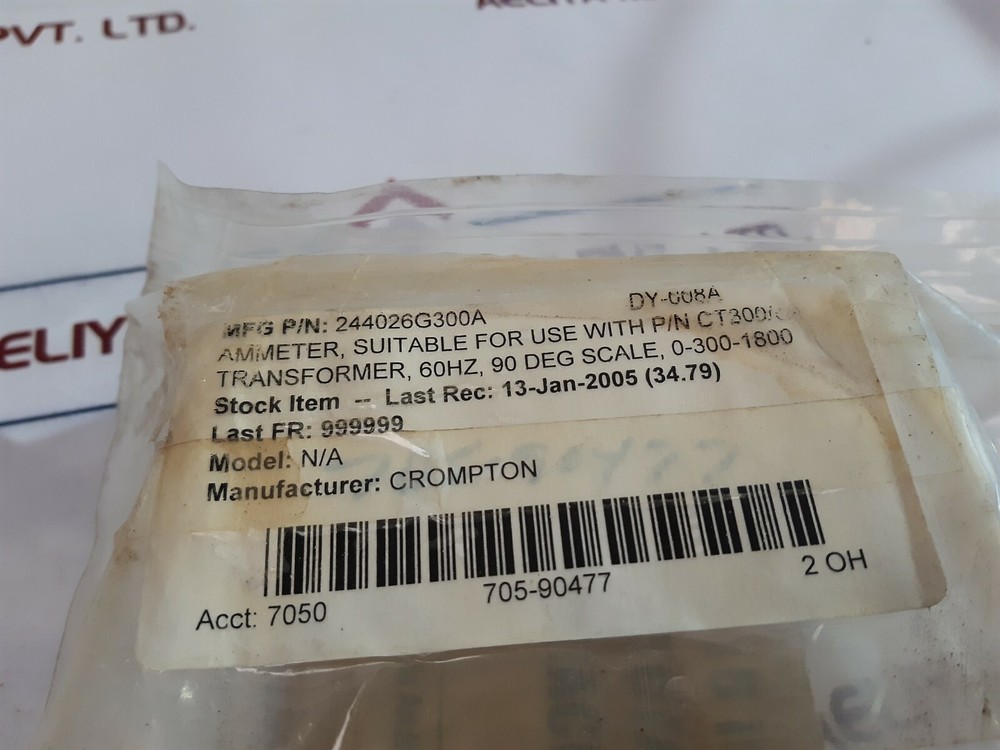 Crompton e244-026a-g-ls-rx-c7-sr current transformer