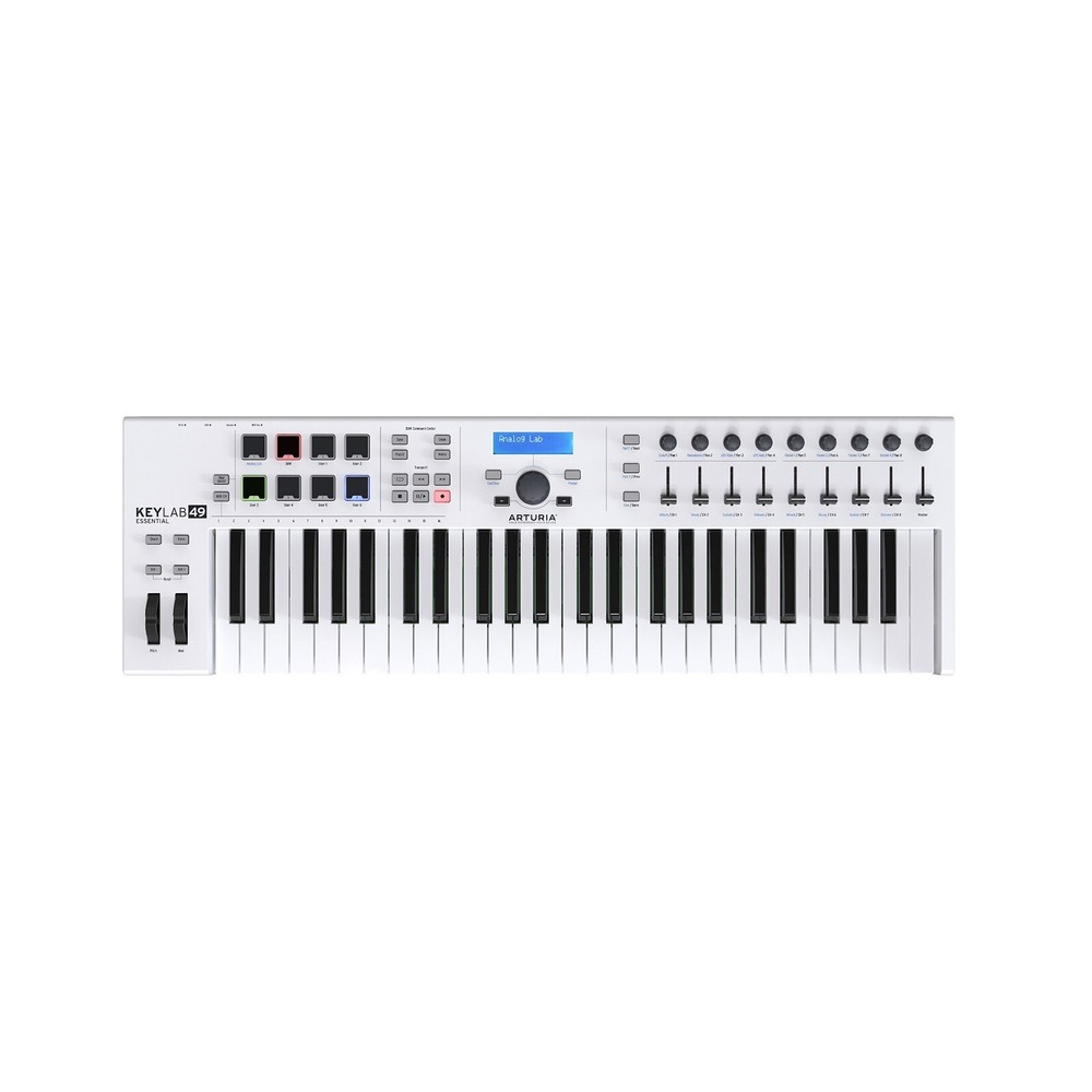 Arturia KeyLab Essential 49 MK3 - Universal MIDI Controller - 49 Key - White