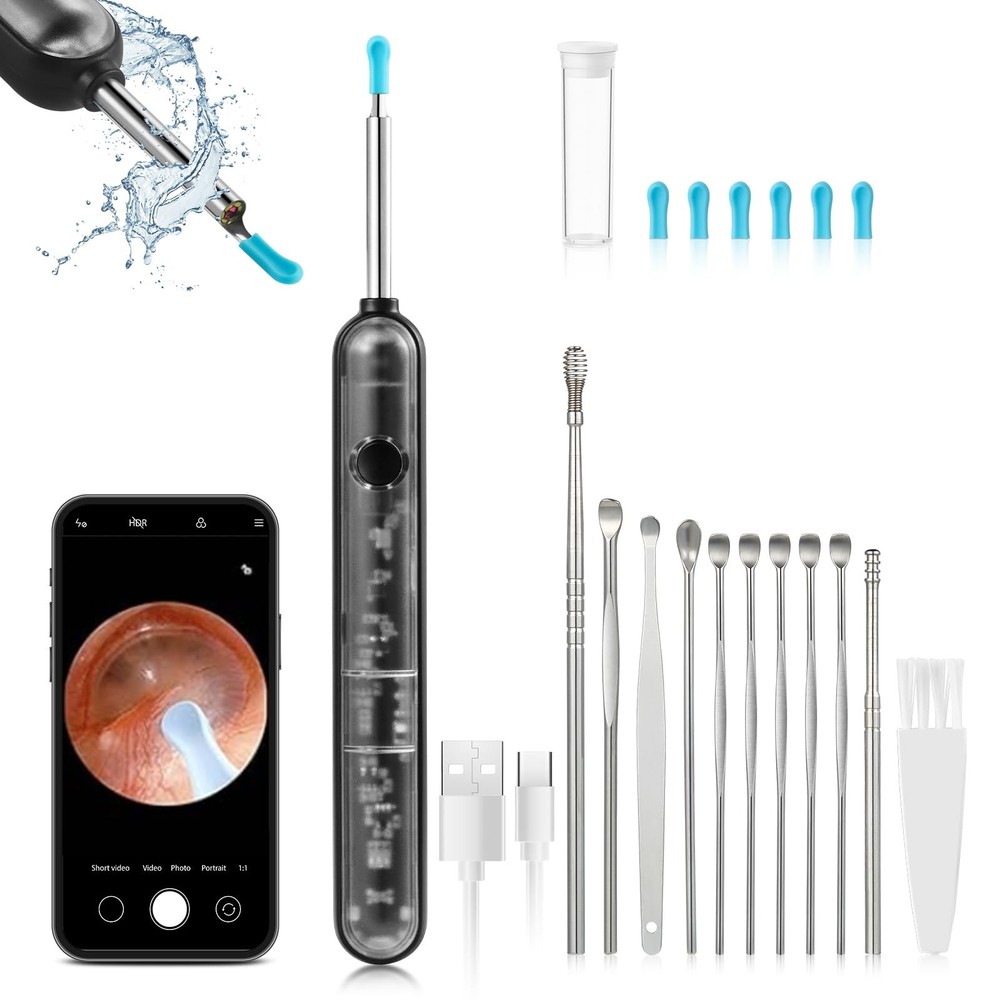 FoxSync 5MP 2560x1920 HD Ear Wax Removal Tool with Camera – Includes...