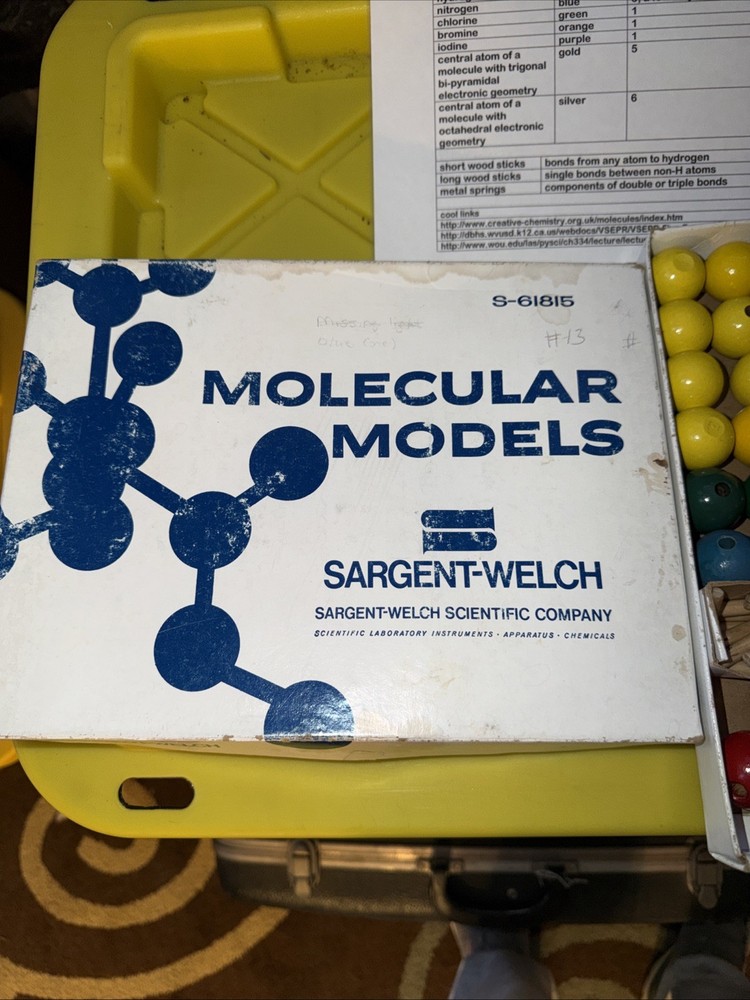 Molecular Model Extra Pieces Only Sargent-Welch S-61815