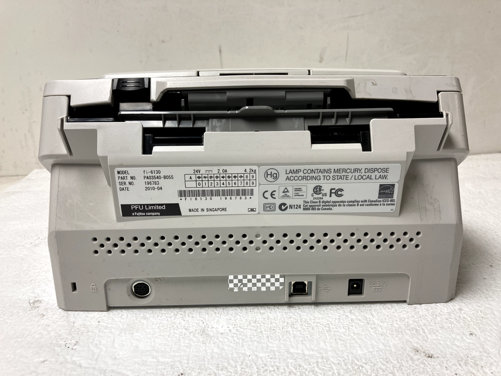 Fujitsu fi-6130 Full Color Document Duplex Scanner Feeder *No Adapter*