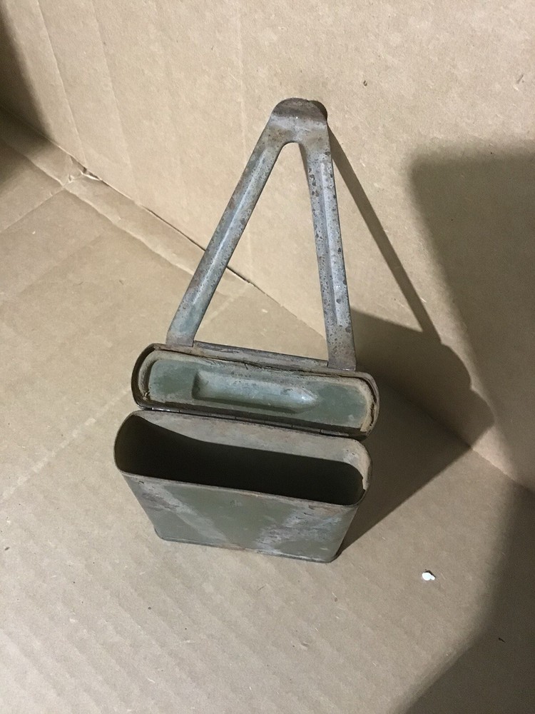 Vintage M5 Ointment Tin US Military Personal Gear WWII Hinged Lid & Guide Book