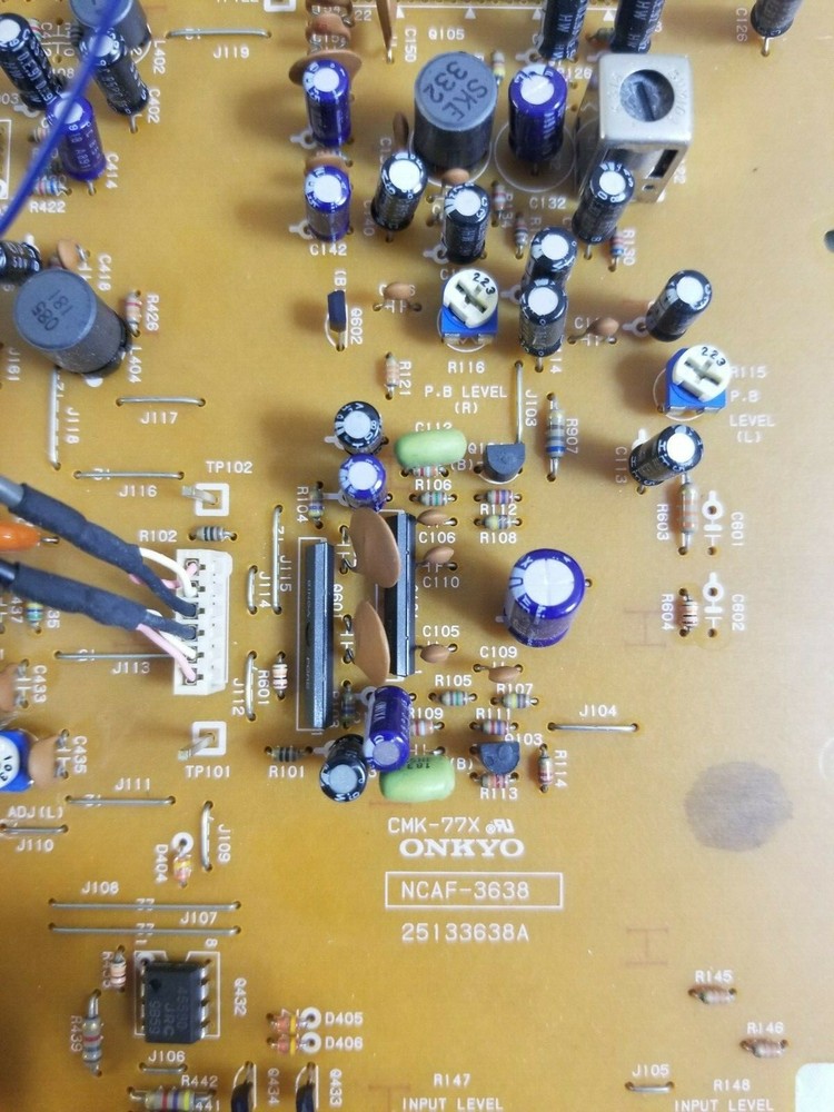 ONKYO TA-2000 Cassette Deck MAIN PCB BOARD W CONTROLS Working
