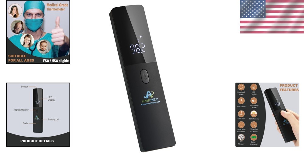 Touchless Forehead Thermometer for Adults & Kids