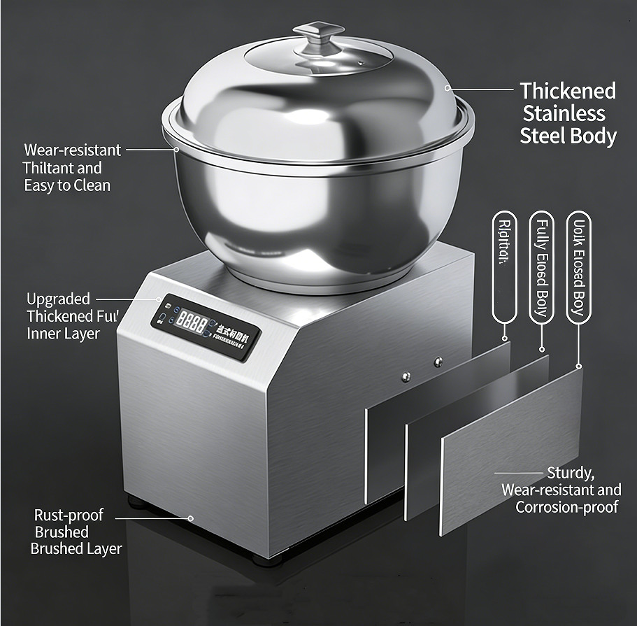 Commercial Electric Food Mixer Stand 8KG Dough Flour Mixer Machine Dual Rotation