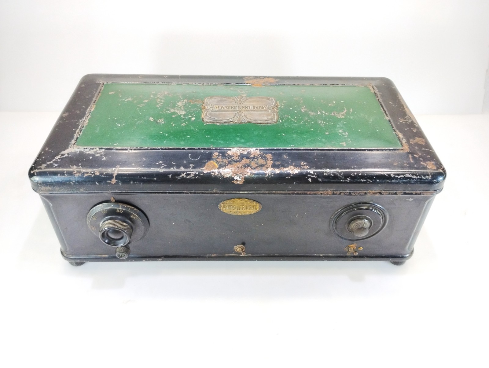 Antique Atwater Kent Model 47 Tube Radio Metal Case Untested Parts Repair