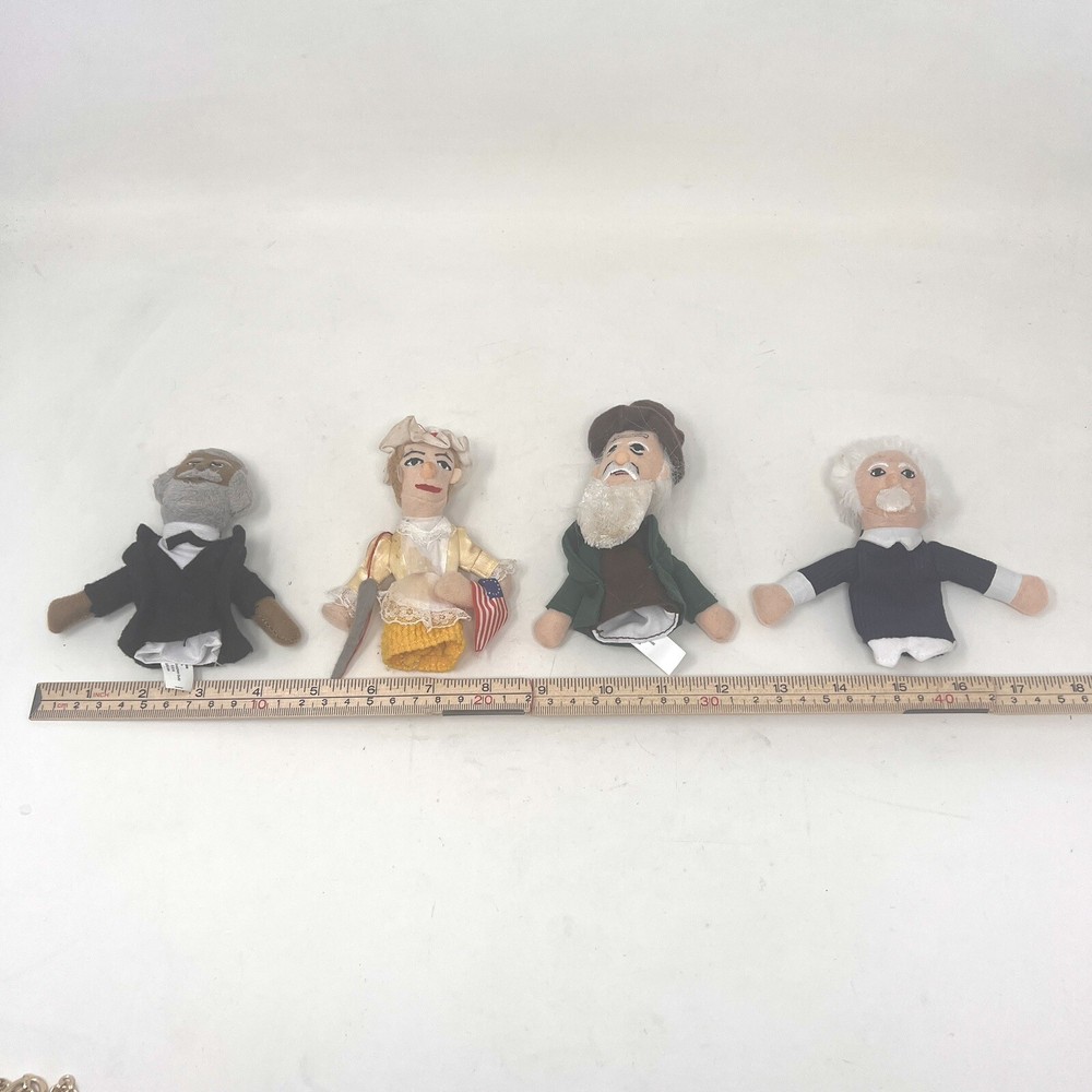 Magnetic Personalities Finger Puppet 4 Einstein Davinci Betsy Ross Frederick