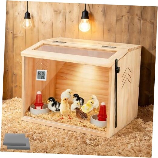 Chick Brooder Box,Brooder Box for Chicks,16"Lx12"Wx12"H, 16"L x 12"W x 12"H.