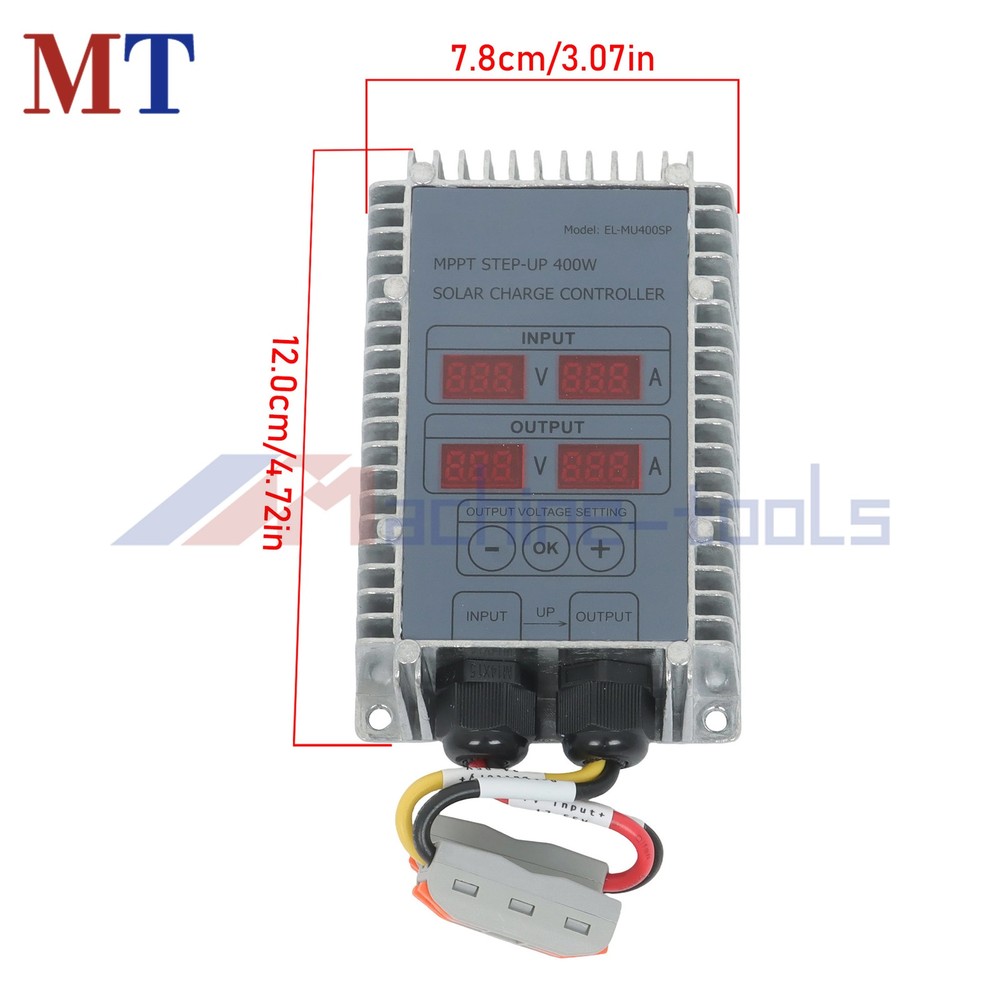 400W MPPT Boost Controller Solar 24V-85V Voltage Regulator Waterproof LED