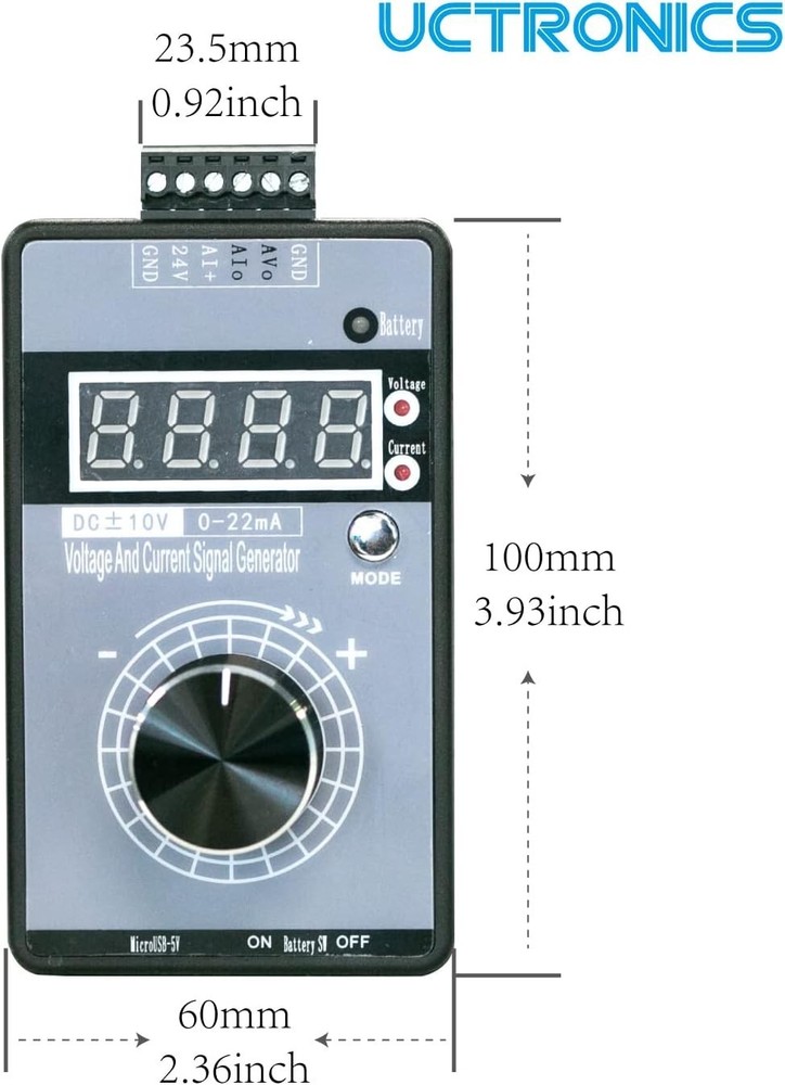 Multimeter-Compatible DC Current & Voltage Signal Generator—Accurate & Portable