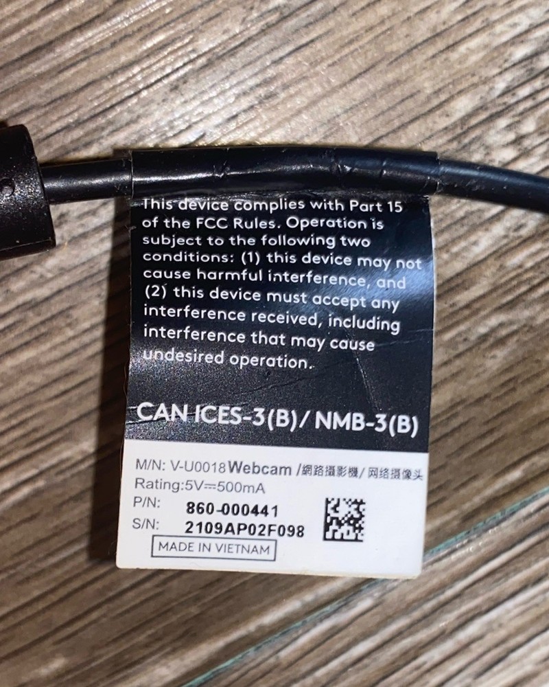 Logi 720 P USB Webcam V-U0018