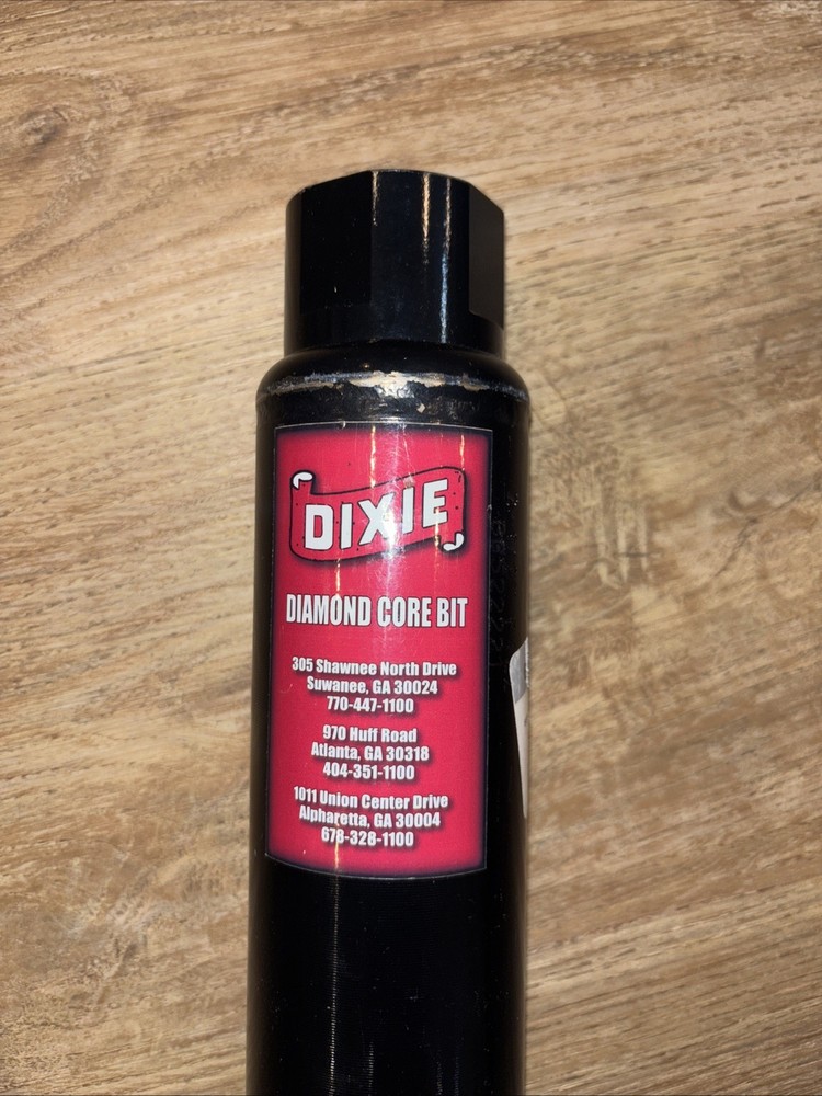 dixie 2-1/2" dry diamond core drill bit 1" thread shank concrete drilling bit