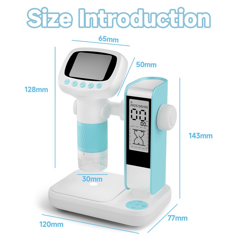 Pocket Microscope Gift for Kids 2.0" Screen, High-Definition Digital Microscope