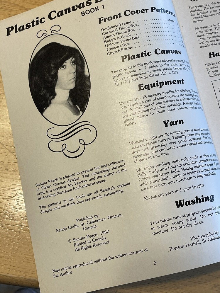 Plastic Canvas Pattern Leaflet Enchantment Boxes Frames /