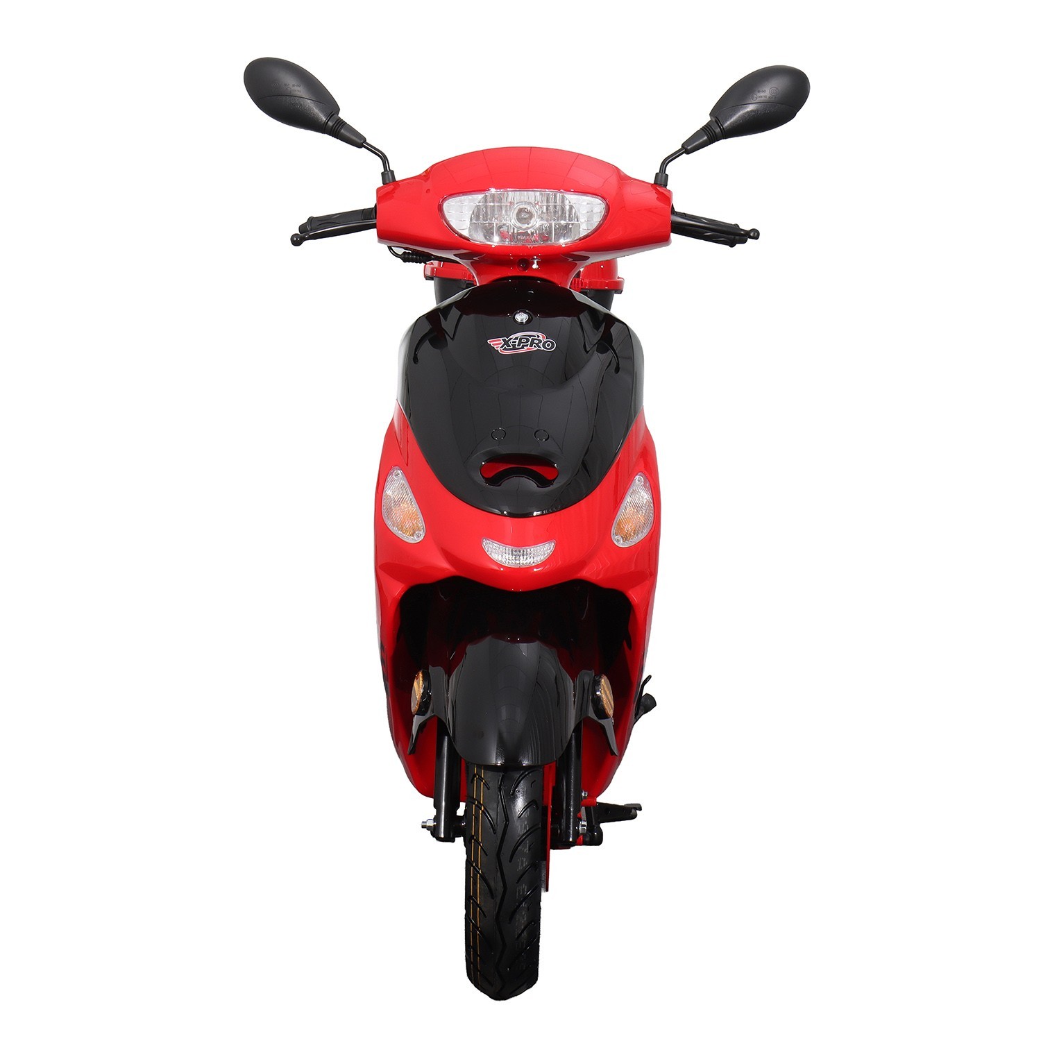 X-PRO Maui 50cc Gas Scooter Moped with 10" Aluminum Wheels, Electric/Kick Start