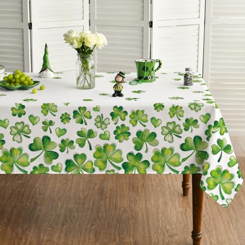 St. Patrick's Day Rectangular Tablecloth 60×84 60" x 84" (Rectangular) Green
