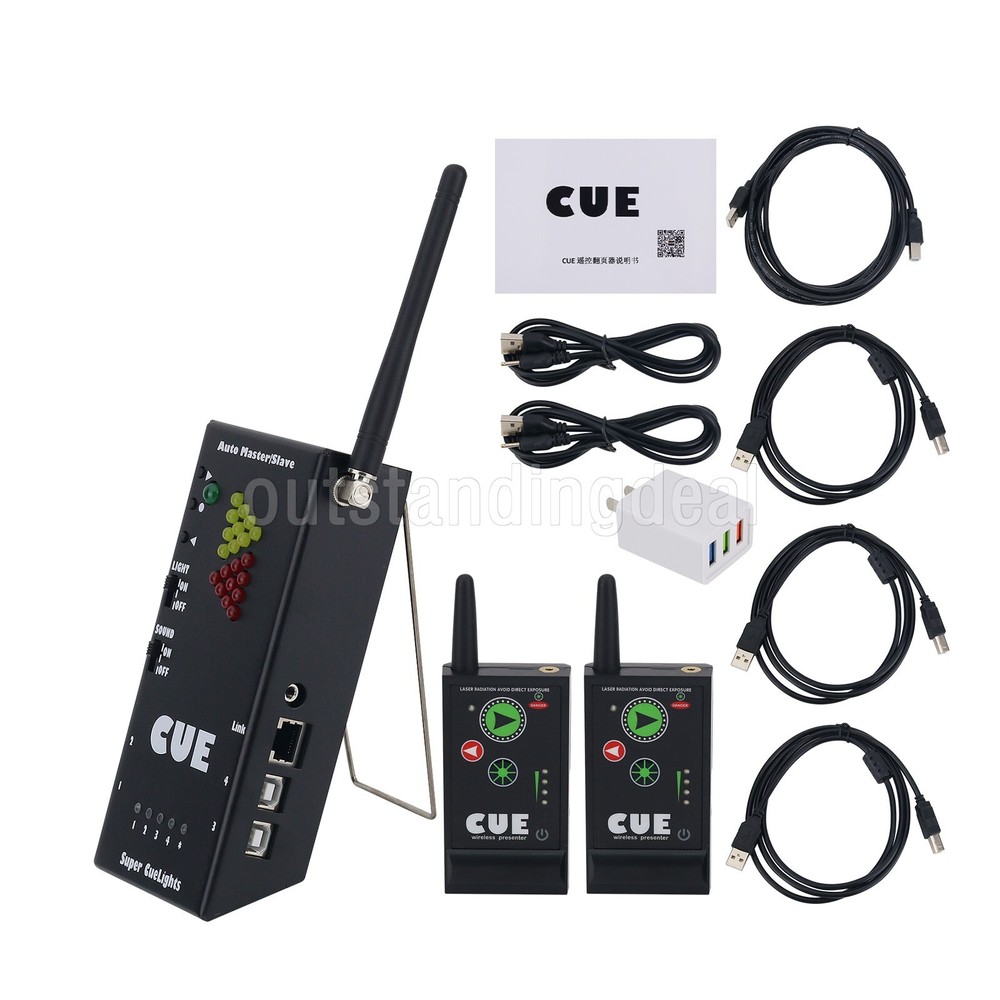 Super Cuelight Presenter Remote Receiver & Transmitters for PPT Presentation os6