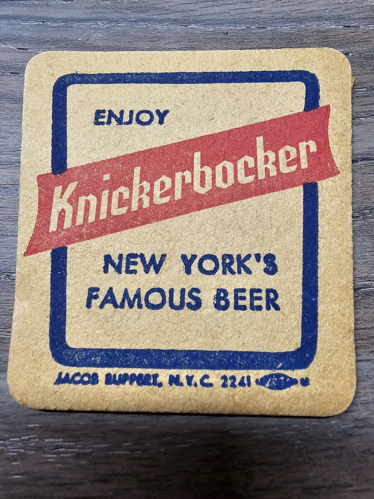 Vintage Knickerbocker Have KNICK Beer Coaster Set Of 2