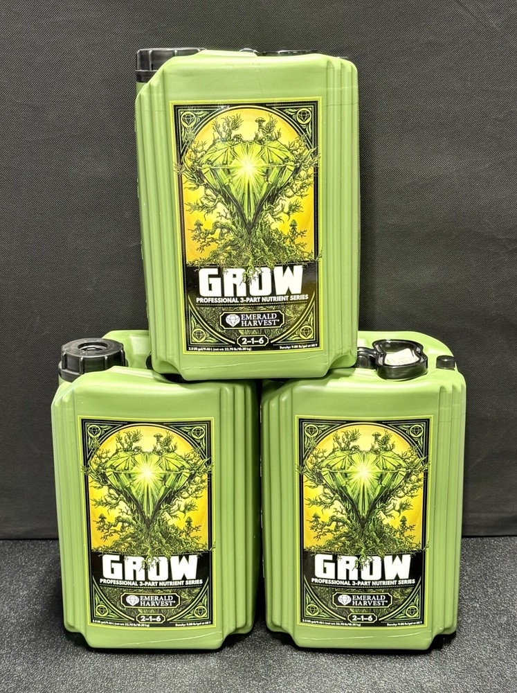 Emerald Harvest Grow (2 - 1 - 6) Base Nutrient 2.5 Gallons