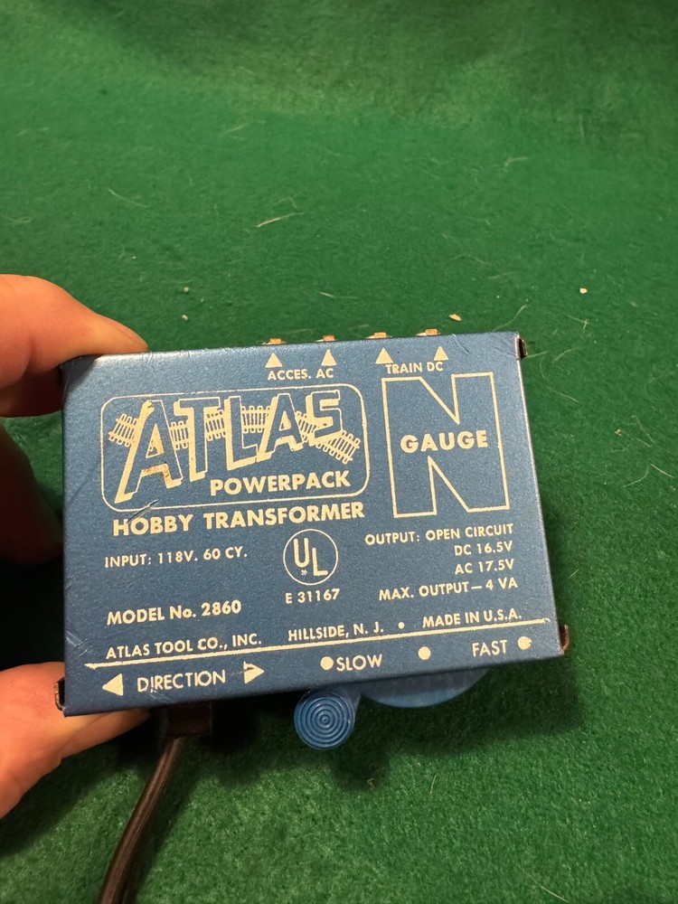Atlas Powerpack #2860 N Gauge Scale Hobby Transformer Model Train Controller