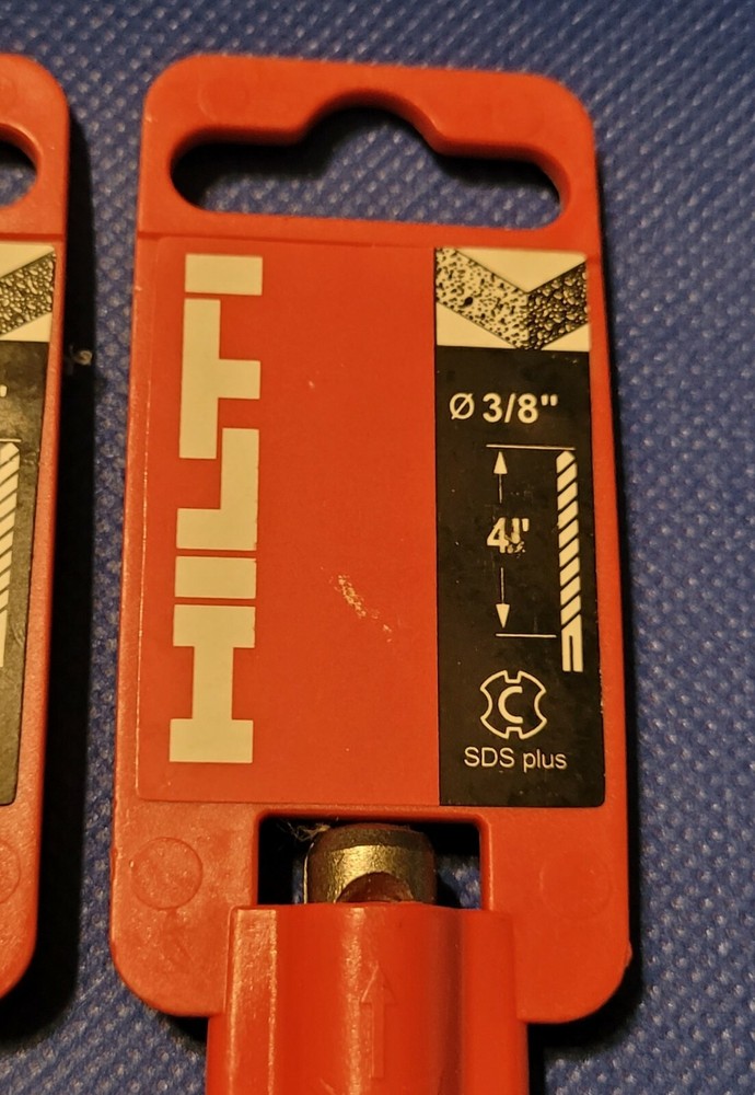 2 EA HILTI TE-C 3/8" x 6" drill bits 385076
