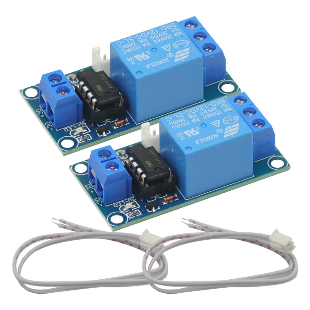 2pcs 1 Channel DC 12V Latching Relay Module with Touch Bistable Switch One Ch...