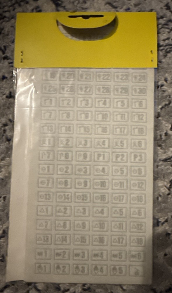 Noch all scales #5006 Dry Transfer Labels for Layout Control Panel