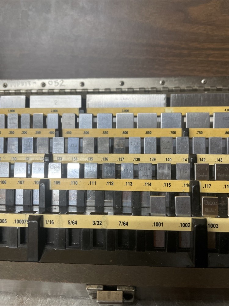 Starrett Webber Croblox 84 Pc Rectangular Gage Block Set