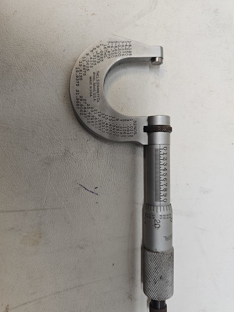 Starrett 230rl Precision Micrometer