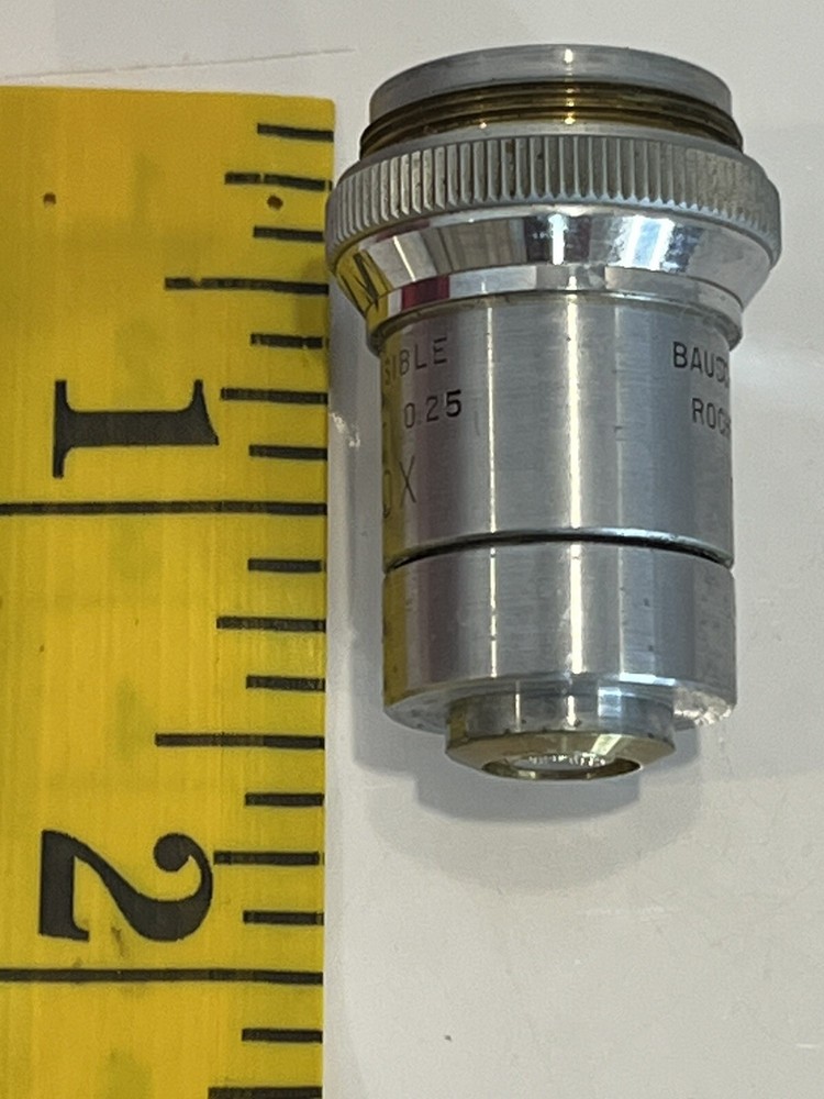 b&l bausch and lomb objective Divisible 16mm 0.25 10x Vintage Microscope