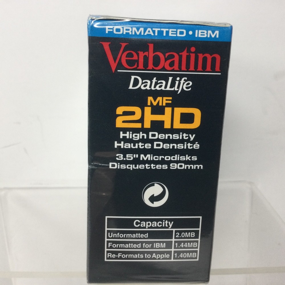 Verbatim Data Life MF 2HD 10 Pcs. 3.5" Microdisks Double Sided