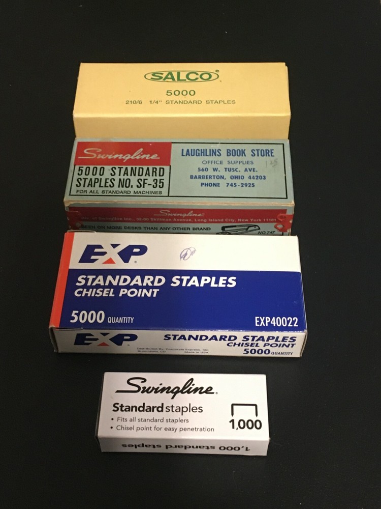 Staples Standard Strip 1/4" Chisel Point - 13,000 Approximately Open Partial Box