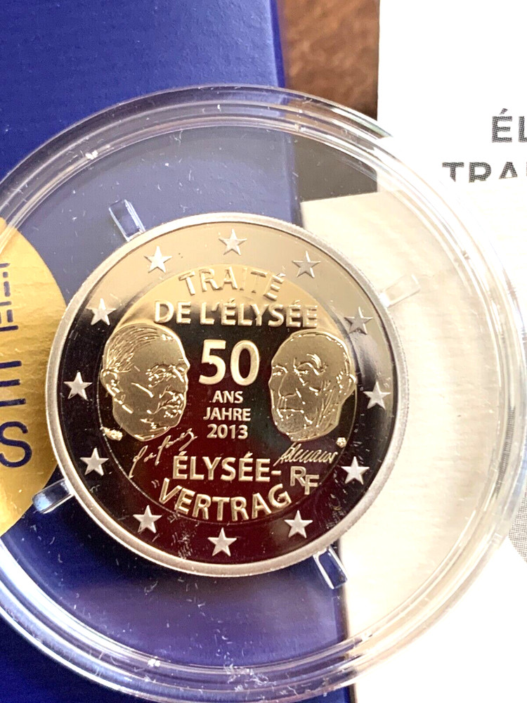 FRANCE TRAITÉ DE L`ELYSÉE 2e PROOF 2013