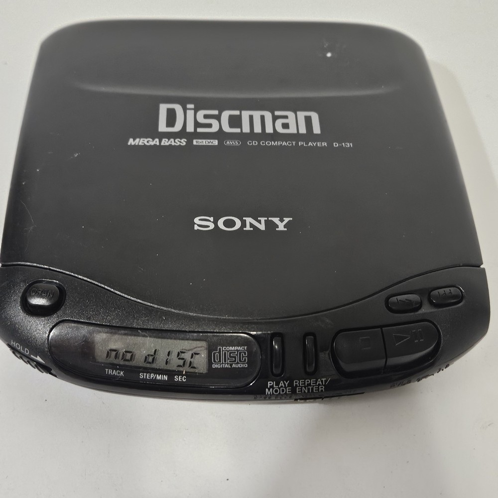 Vintage Sony D-131 Discman CD Compact Disc Player Tested
