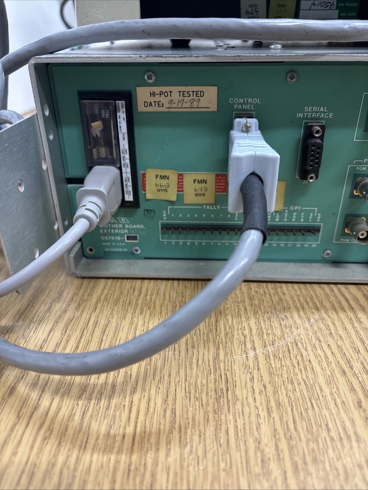 Grass Valley Group Model 100 Switcher w/Electroincs Frame ***Powers On