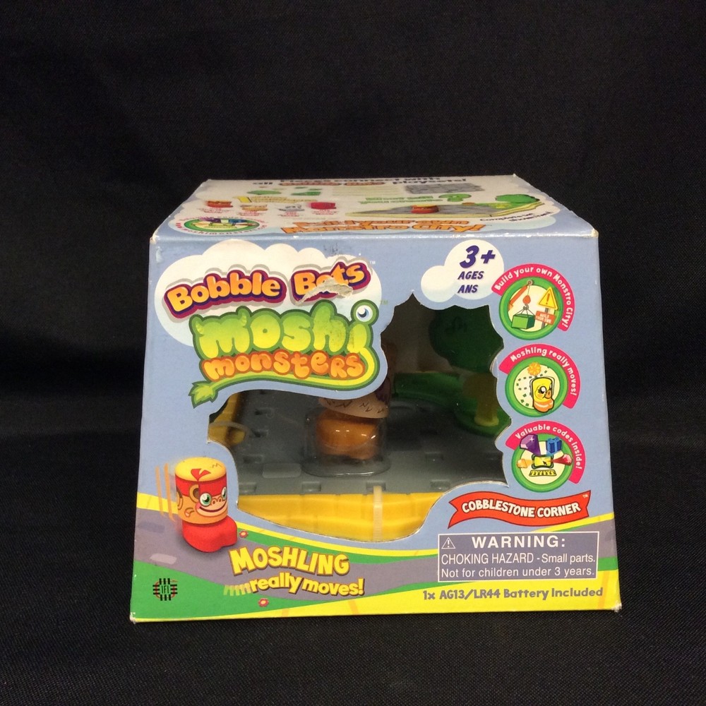 New - Moshi Monsters Bobble Bots Moshling Cobblestone Corner