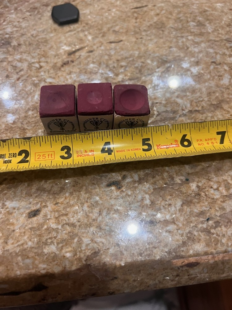 BURGUNDY - SILVER CUP BILLIARD CHALK