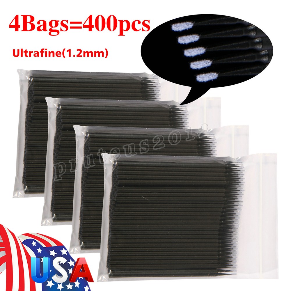 400 Microbrush Micro Brush Applicator Tips (Regular, Fine, Super Fine) Dental