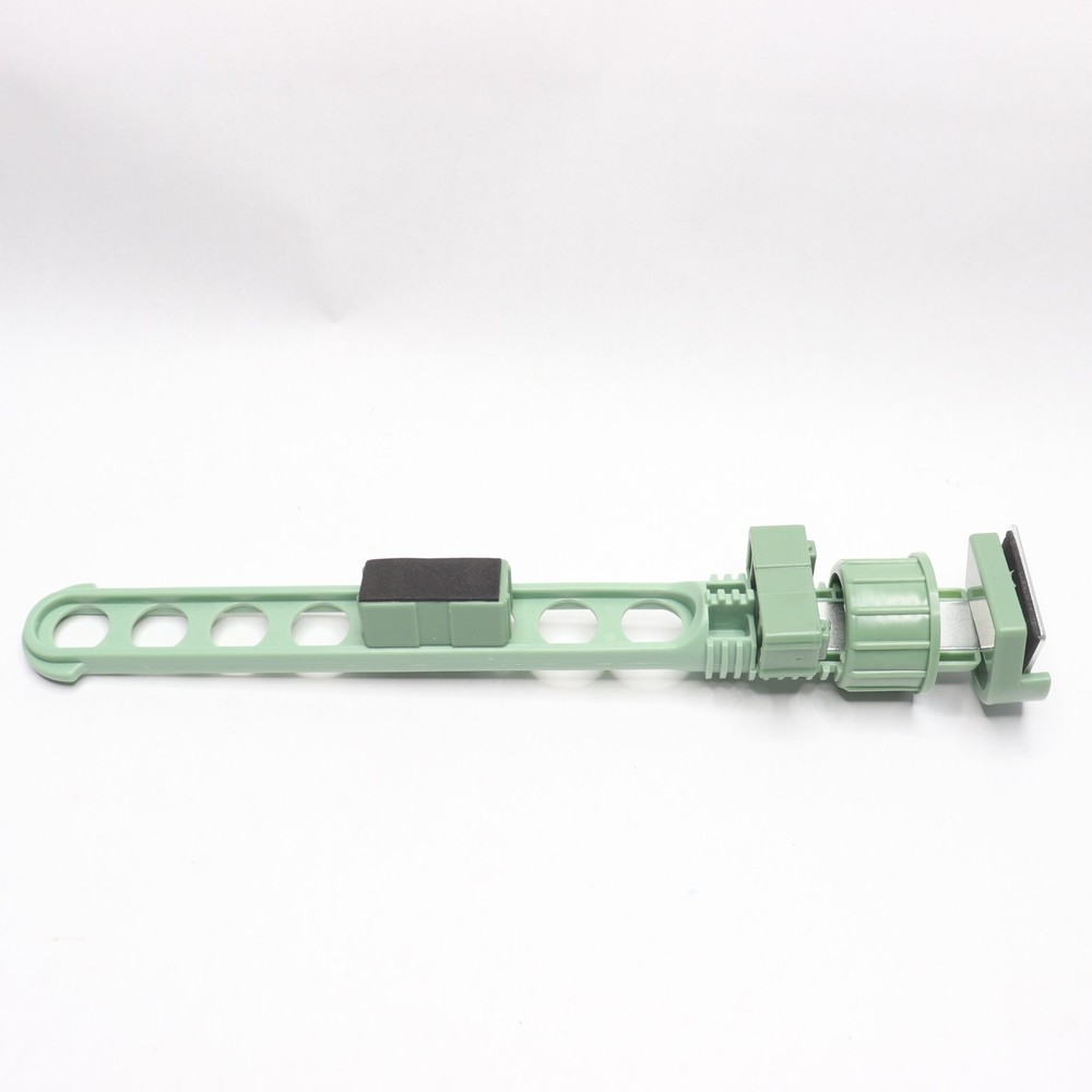 Window Frame Clothes Drying Rack Buckle Punch Plastic Green
