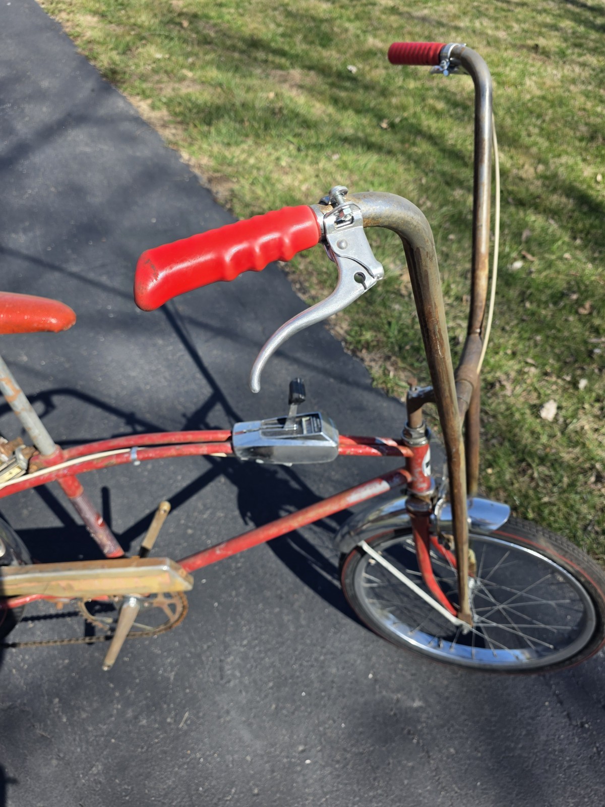 1969 Montgomery Wards Formula V original Survivor Flamboyant red 69 Muscle Bike