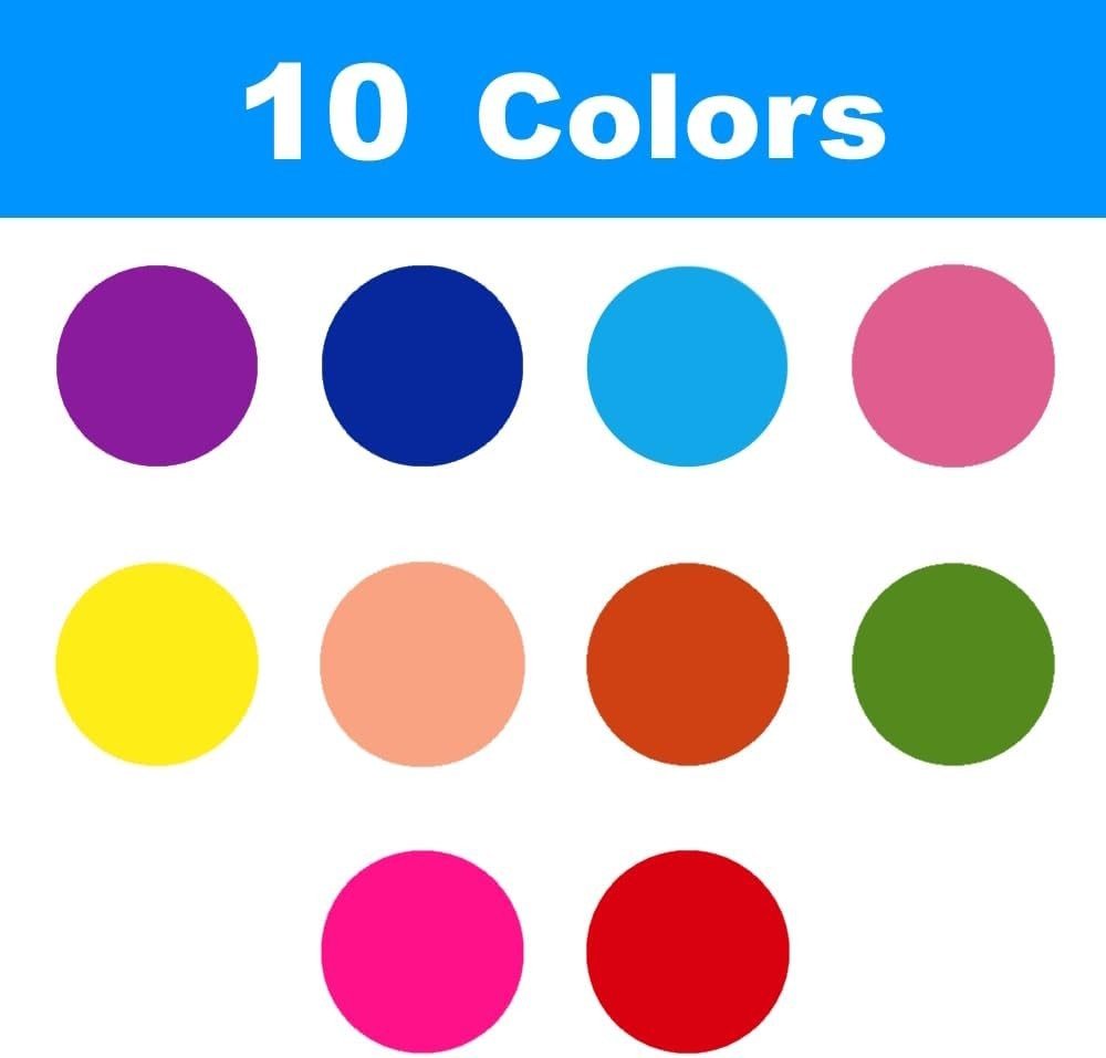 4200 Pieces 3/4" Colored Dot Stickers Color Coding Labels 0.75 Inch, Multiple