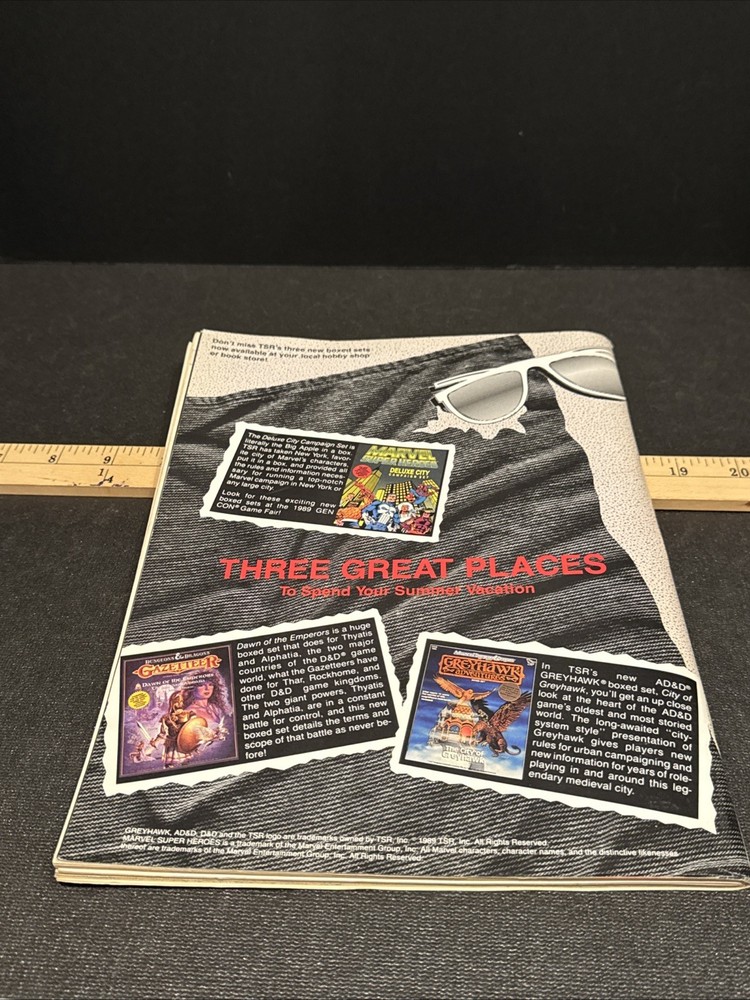1989 Dragon Magazine #148 Dungeons & Dragons Including Deck Insert