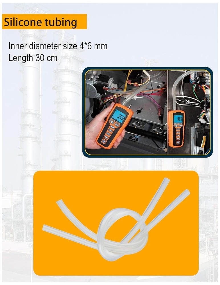 JL3MN2 Manometer Probe Kit, Compatible with Klein Tools ET180 Digital Manometer