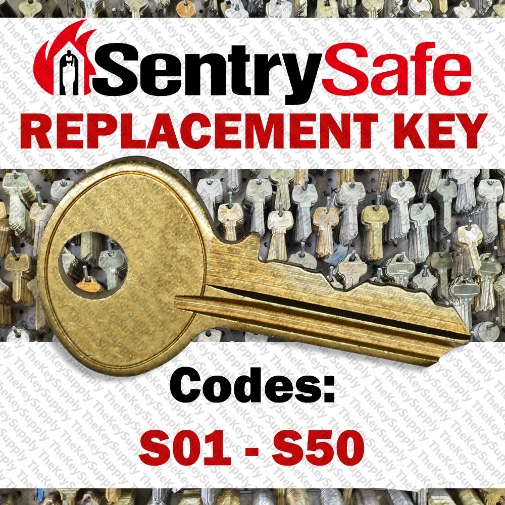 Sentry Safe Replacement Key Cut to Code S01 - S50