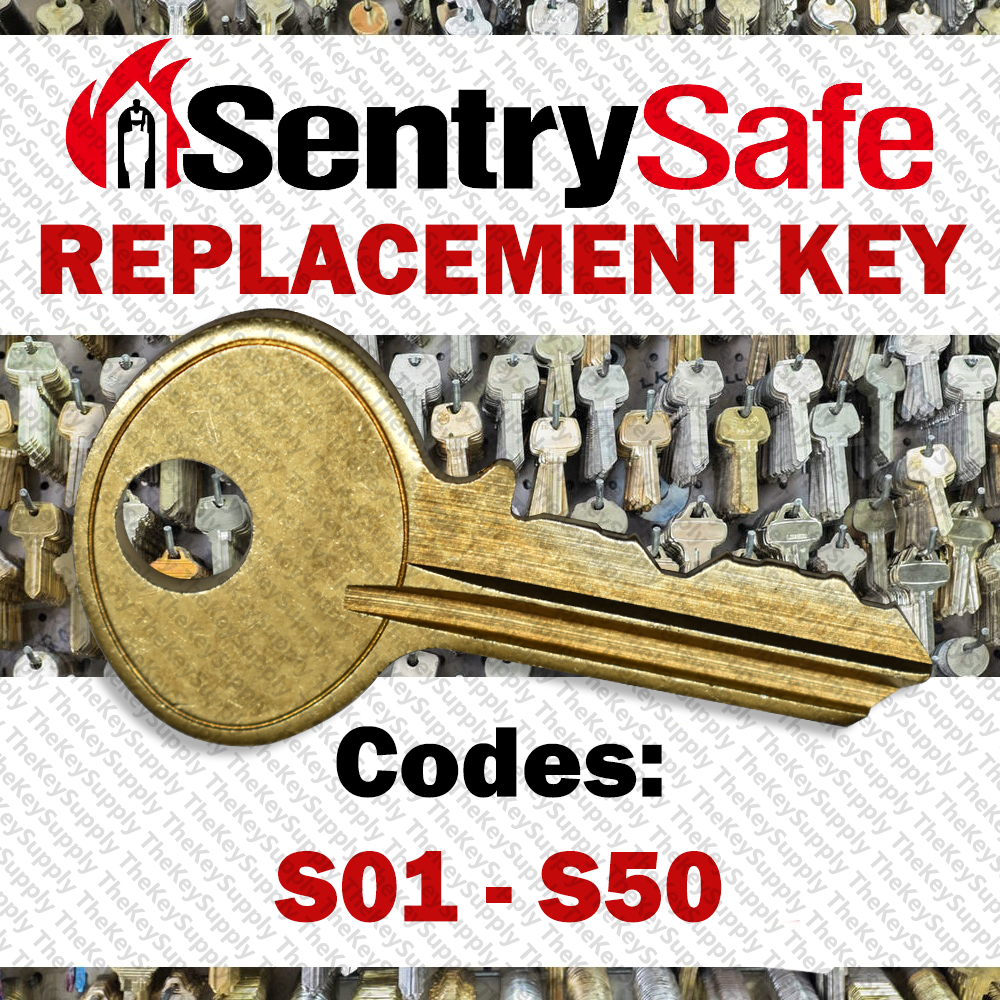Sentry Safe Replacement Key Cut to Code S01 - S50