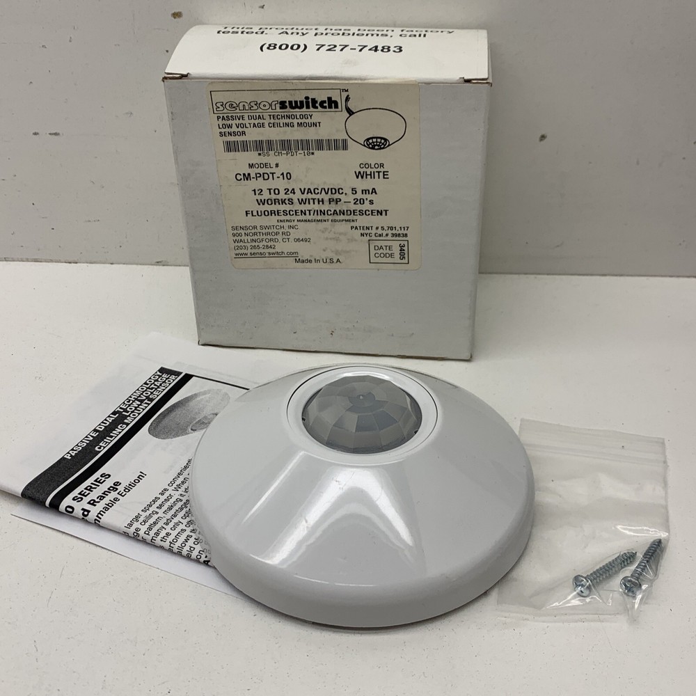 Sensor Switch CM-PDT-10 Passive Dual Technology Low Voltage Ceiling Mount Sensor