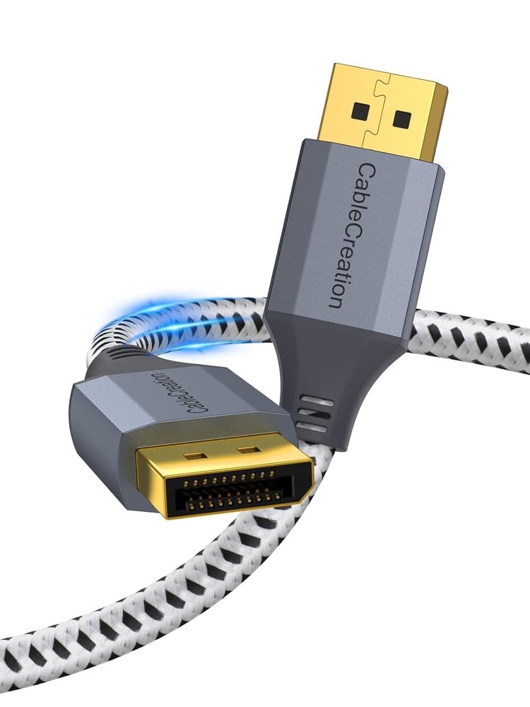 Versatile 8K DisplayPort Cable 3FT - Supports Gaming, PCs, Tablets, and More